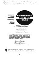 Medical and trauma management, emergency medical services planning;: Selected papers and discussion (Emergency medical care)