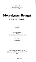 Monseigneur Bourget et son temps (French Edition)
