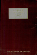O'Brien's Municipal Corporations