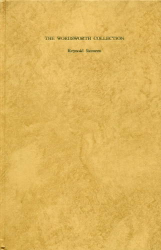 The Wordsworth Collection: Dove Cottage Papers Facsimiles: A Catalogue