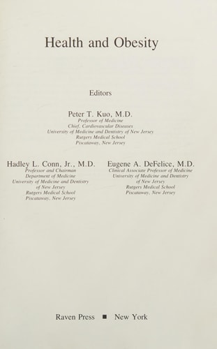 Health and Obesity