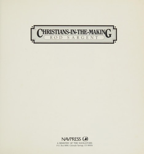 Christians in the Making