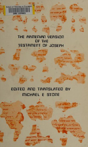 Armenian Version on the Testament of Joseph: Introduction, Critical Edition, and Translation (Texts and Translations, No. 6.)