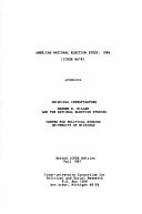 American National Election Study, 1986: Post-election survey