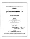Infrared technology XII: 19-20 August 1986, San Diego, California