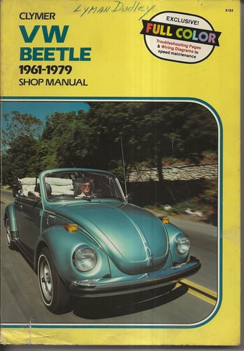 Volkswagen Beetle & Ghia, 1961-1979 Shop Manual