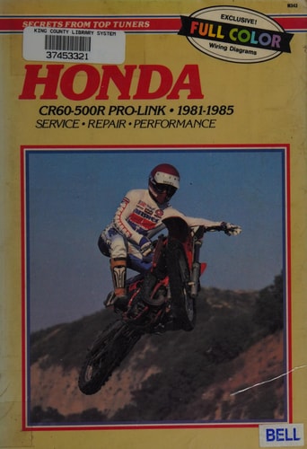 Honda CR60-500R Pro-Link, 1981-1984 Service, Repair, Performance