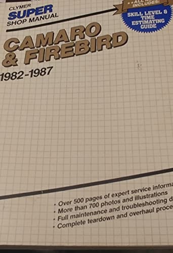 Camaro & Firebird, Super Shop Manual, 1982-1987