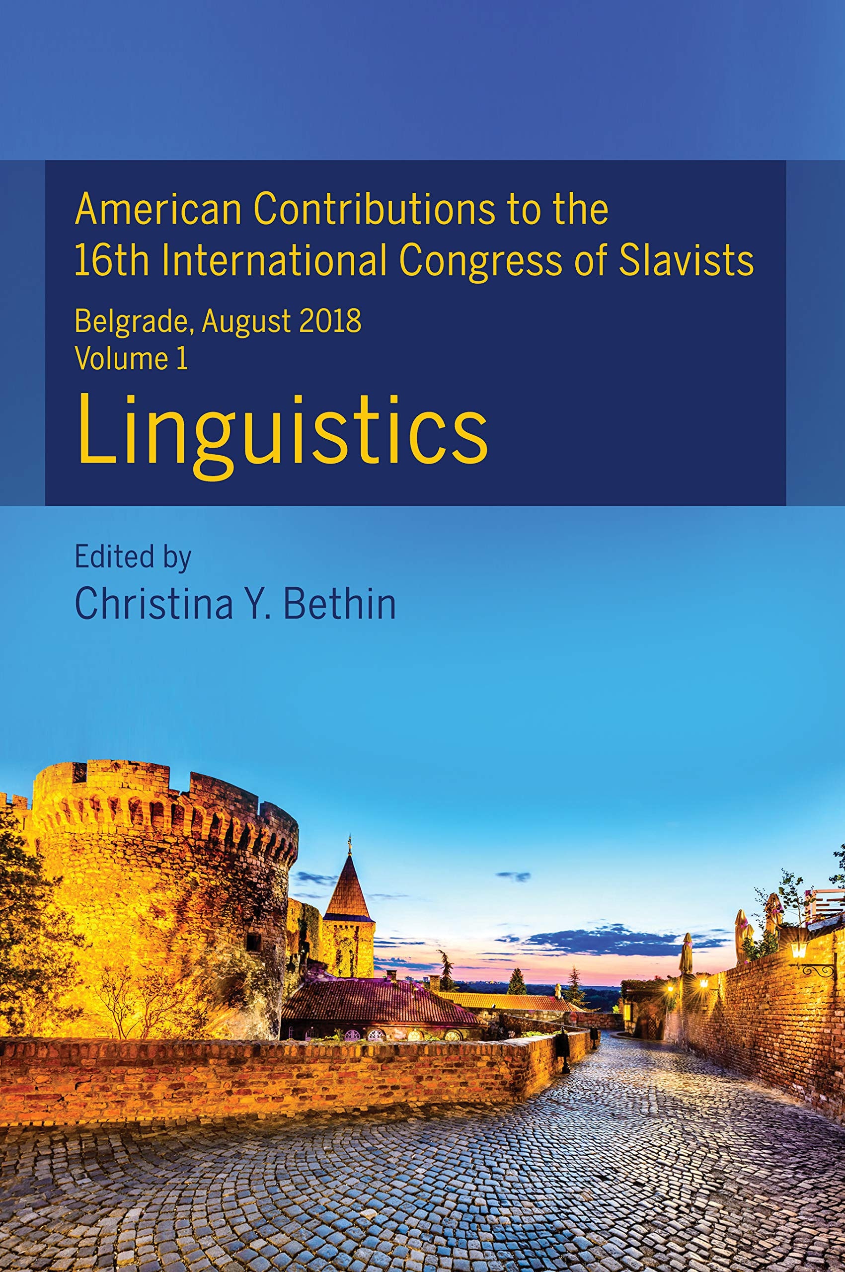 American Contributions to the 16th International Congress of Slavists