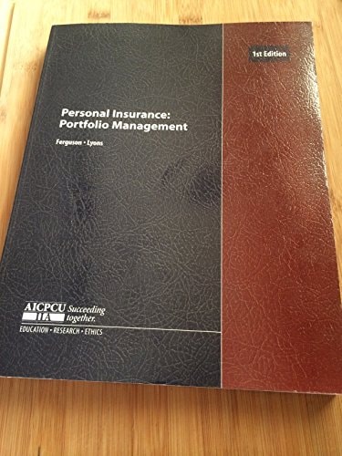 Personal Insurance Portfolio Management