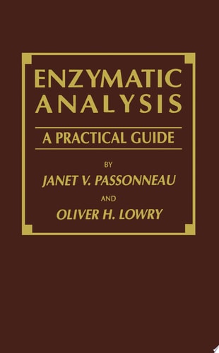 Enzymatic Analysis A Practical Guide