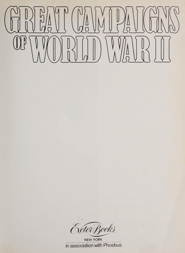 Great Campaigns of World War II
