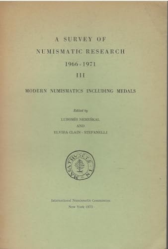 A Survey of Numismatic Research, 1966-71