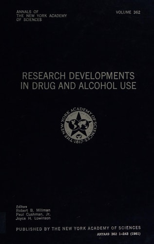 Research Developments in Drug and Alcohol Use. Series of Papers of a Conference, New York, N.Y. 1979. and J.H. Lowinson Conference on Research Developments in Drug and Alcohol Use 1979