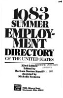 Summer Employment Directory of the United States, 1983