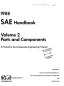 SAE Handbook, 1988 Parts and Components