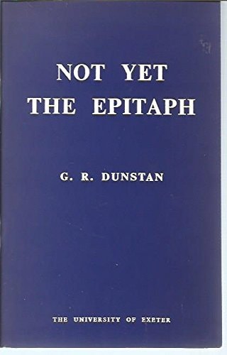 Not yet the epitaph: Some ethical dilemmas of 1968, (Bishop John Prideaux lectures)