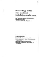Proceedings of the 1971 Electrical Installation Conference, 30th November and 1st December 1972 [sic] held at Savoy Place, London WC2R OBL, England: ... of Scotland (PPL Conference publication)