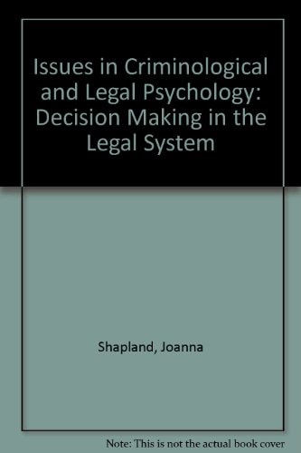 Decision Making in the Legal System