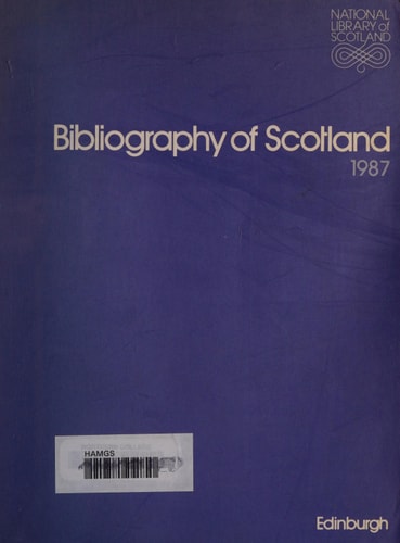 Bibliography of Scotland 1987, Vol 02
