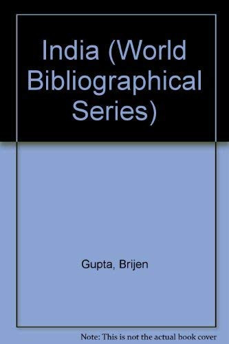 India (World Bibliographical Series)