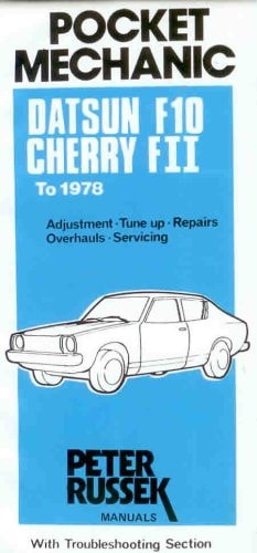 Workshop Manual for Datsun Cherry F II from 1977