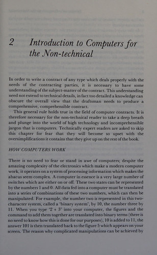 Computer contracts: an international guide to agreements and software protection