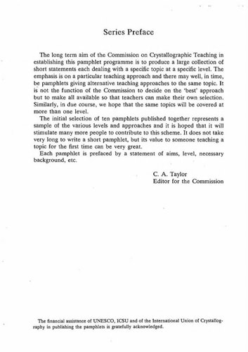 The Reciprocal Lattice