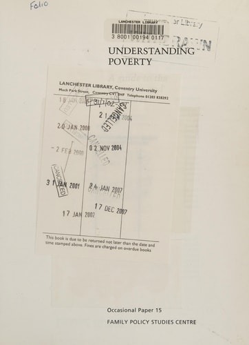 Understanding Poverty A Guide to the Concepts and Measures