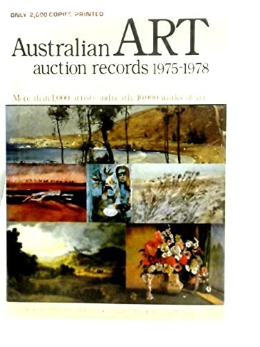 Australian Art Auction Records, 1975-1978