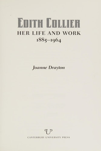 Edith Collier: Her life and work 1885-1964