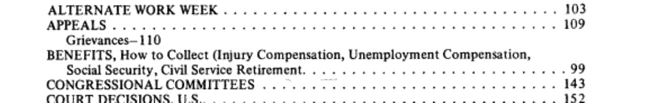 Federal Employees' Almanac, 1981