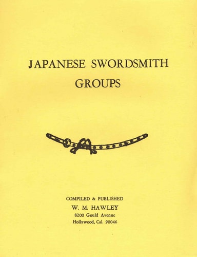 Japanese Swordsmith Groups