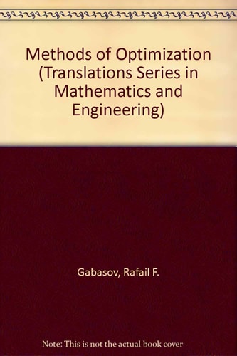Methods of Optimization (Translations Series in Mathematics and Engineering) (English and Russian Edition)