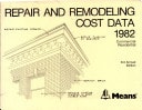 Repair and Remodeling Cost Data, 1982