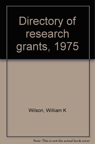 Directory of Research Grants, 1975