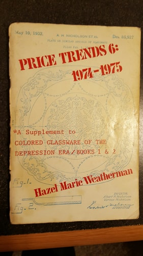 Price Trends 6: 1974-1975 A Supplement to Colored Glassware of the Depression Era/books L & 2