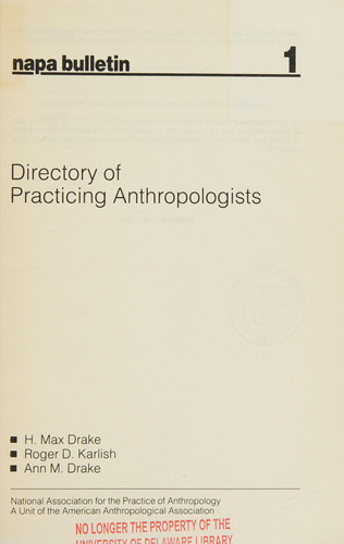 Directory of Practicing Anthropologists