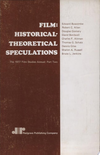 Film Historical-Theoretical Speculations
