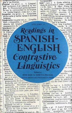 Readings in Spanish-English Contrastive Linguistics Vol. 2
