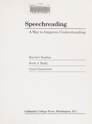 Speechreading A Way to Improve Understanding