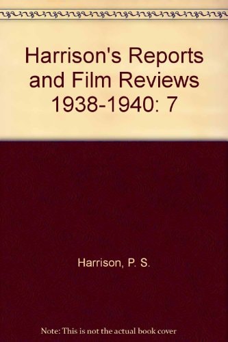 Harrison's Reports and Film Reviews, 1938-1940