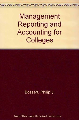 Management Reporting and Accounting for Colleges