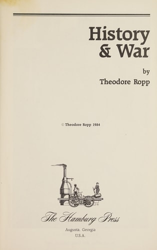 History and War