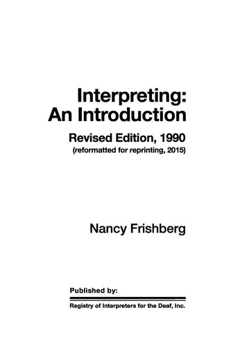 Interpreting An Introduction