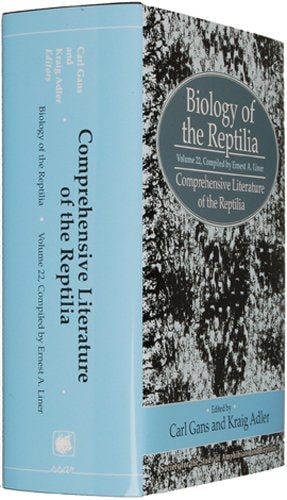 Biology of the Reptilia Comprehensive literature of the reptilia
