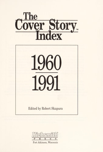 The Cover Story Index, 1960-1991