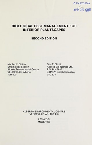 Biological pest management for interior plantscapes