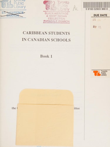 Caribbean Students in Canadian Schools