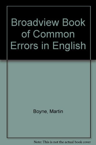 The Broadview Book of Common Errors in English